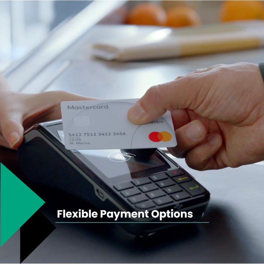 the flexible payment options of the new administrative capital