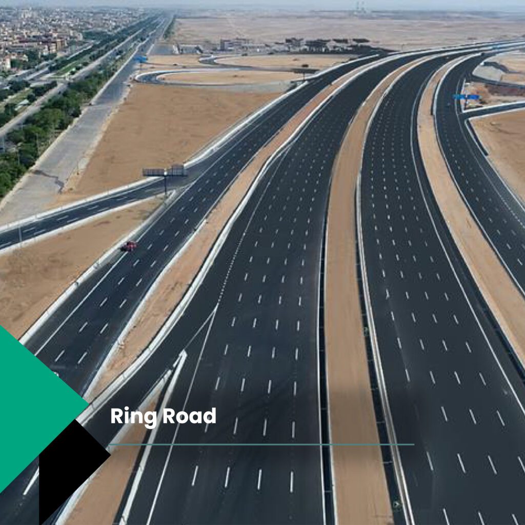 big network of ring roads in cairo