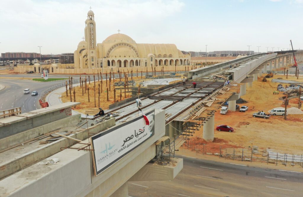 rails of LRT in new capital