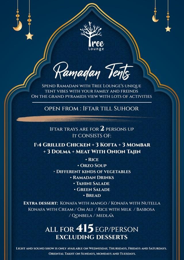 tree lounge ramadan tents menu