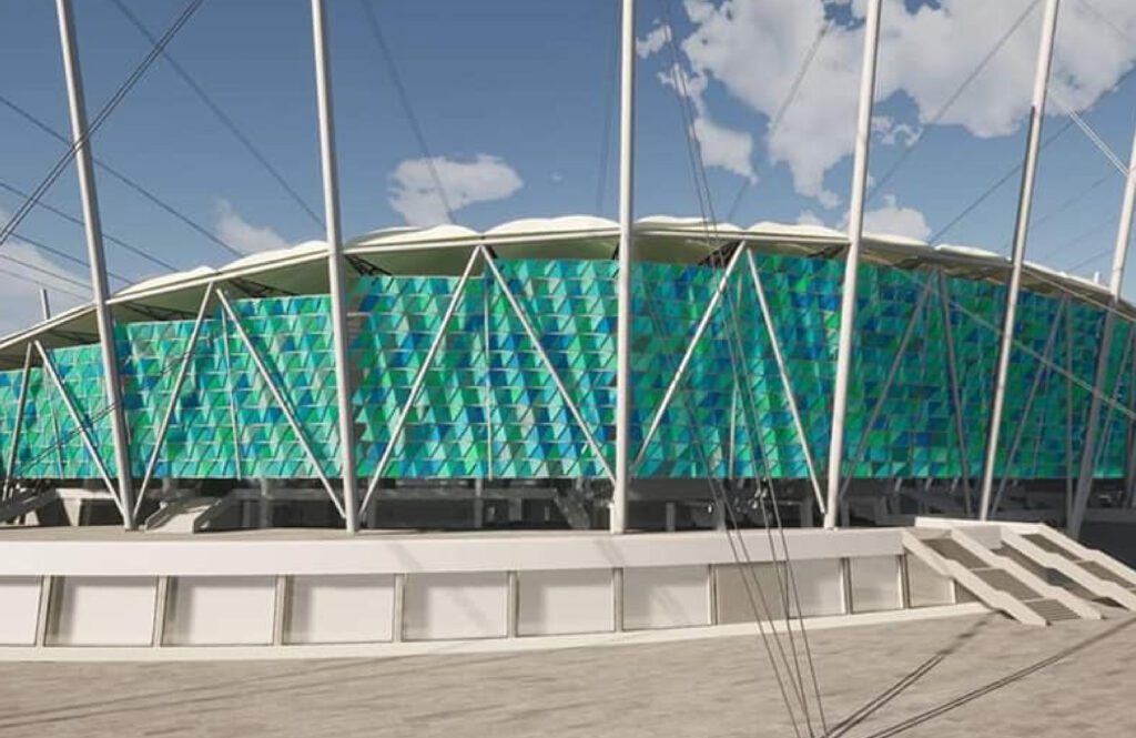 New administrative capital stadium exterior