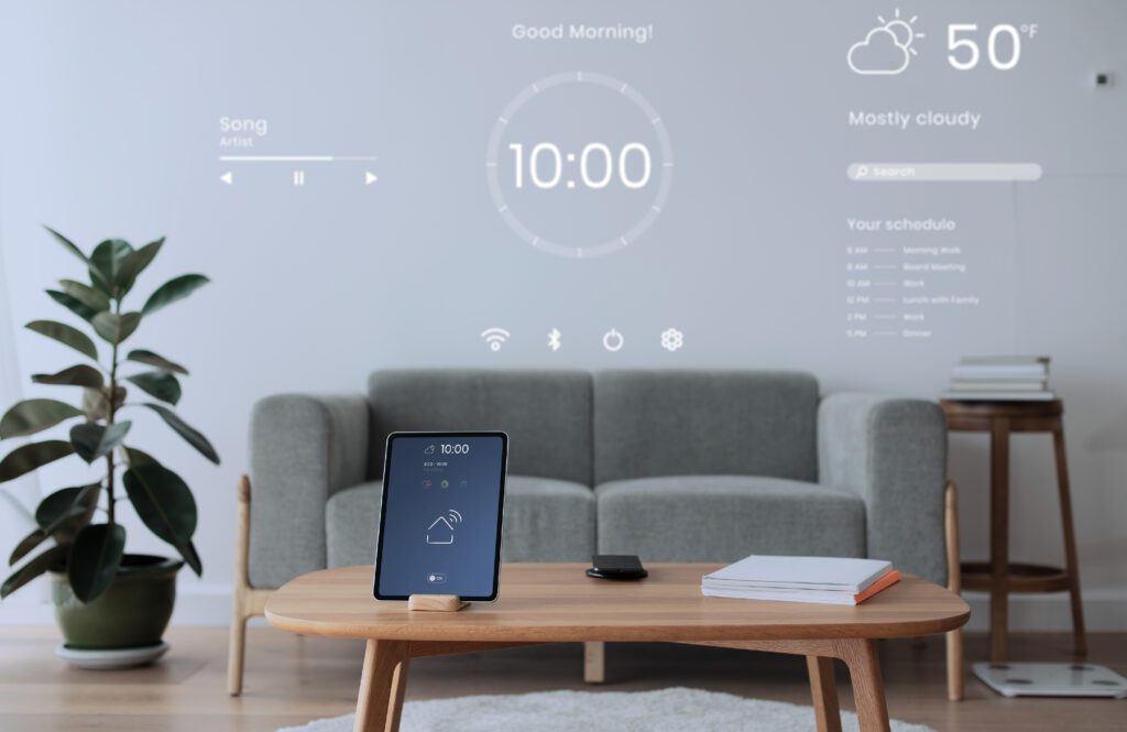 smart homes control tablet 