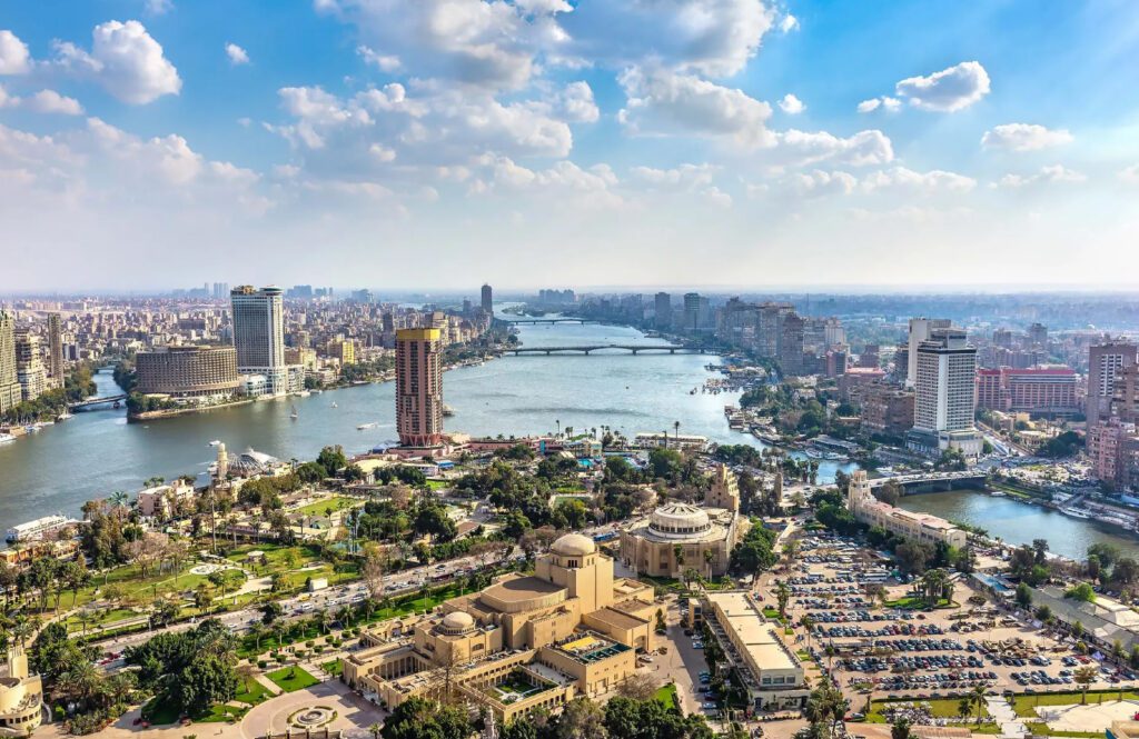 cairo and nile sky view 