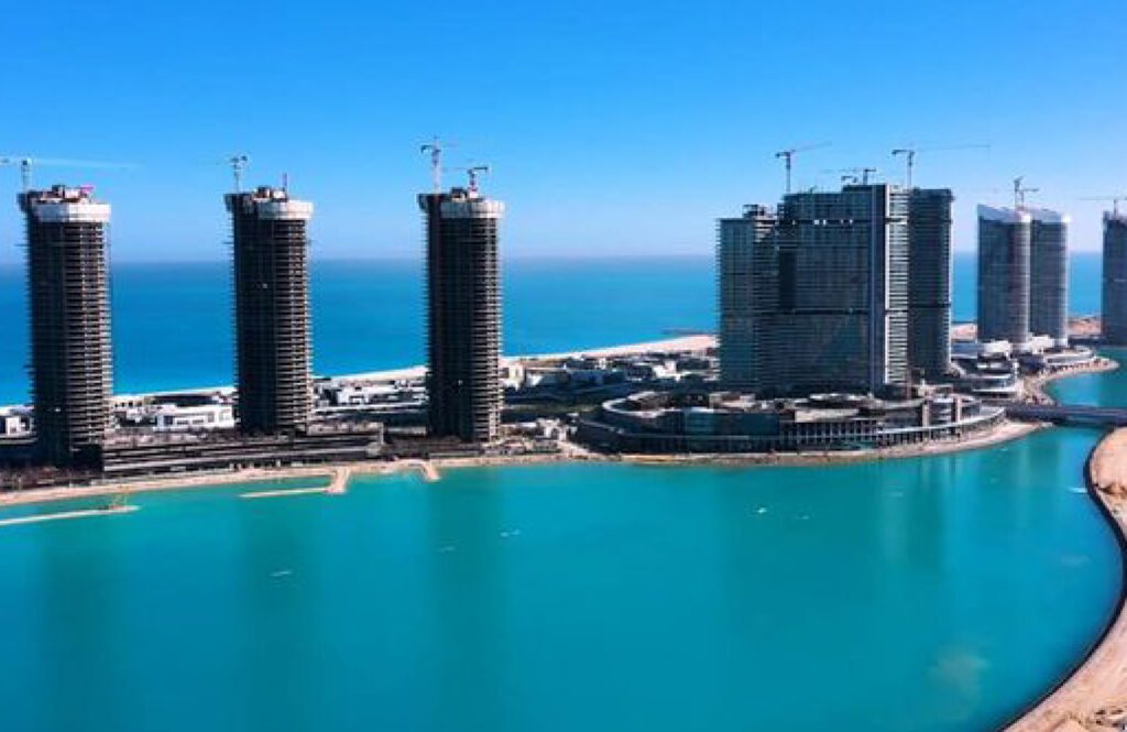 alamein lake and towers